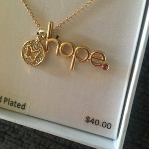 Crystal Romance hope Necklace. MWB.